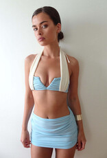 Divino Seas Cloud Ruched Mini Skirt