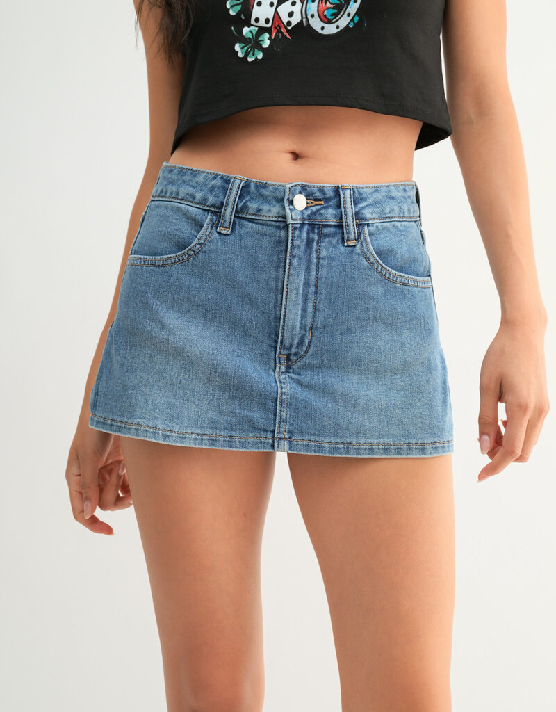 Denim Mini Skort