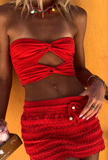 Cosmo Crochet Skort Mini Skirt