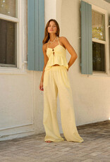 Marcella Ring Detail Flowy Crop Top