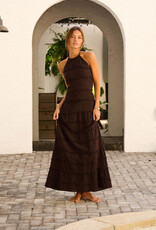 Scarlett Frayed Textured Maxi Dress