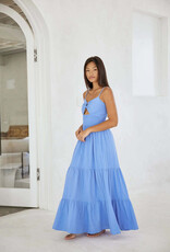 Nora Ring Detail Ruched Waist Maxi Dress