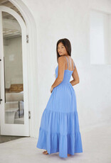 Nora Ring Detail Ruched Waist Maxi Dress