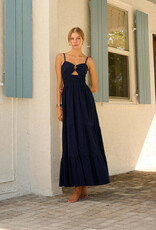 Nora Ring Detail Ruched Waist Maxi Dress