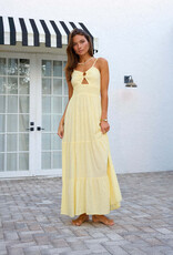 Nora Ring Detail Ruched Waist Maxi Dress