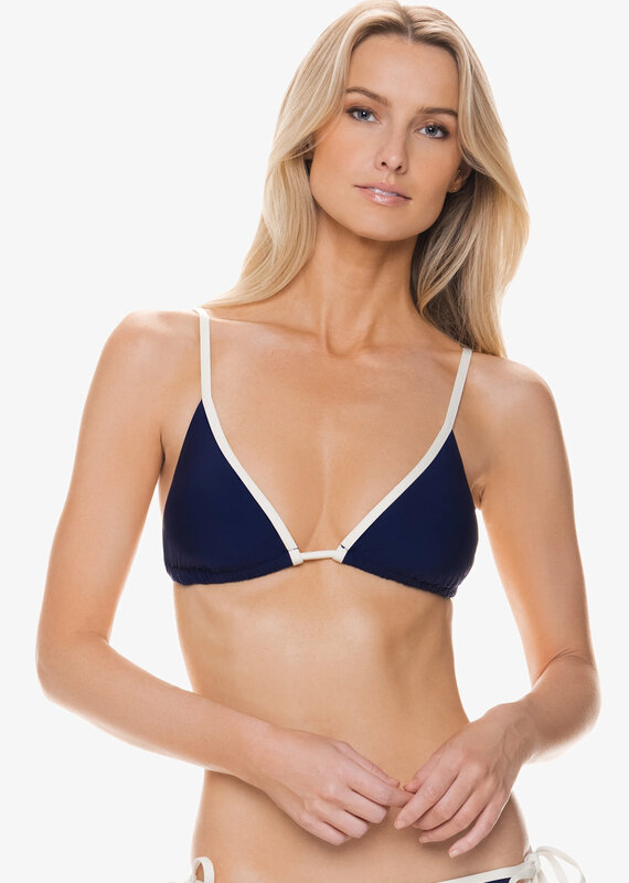 Over The Shoulder String Bikini Top