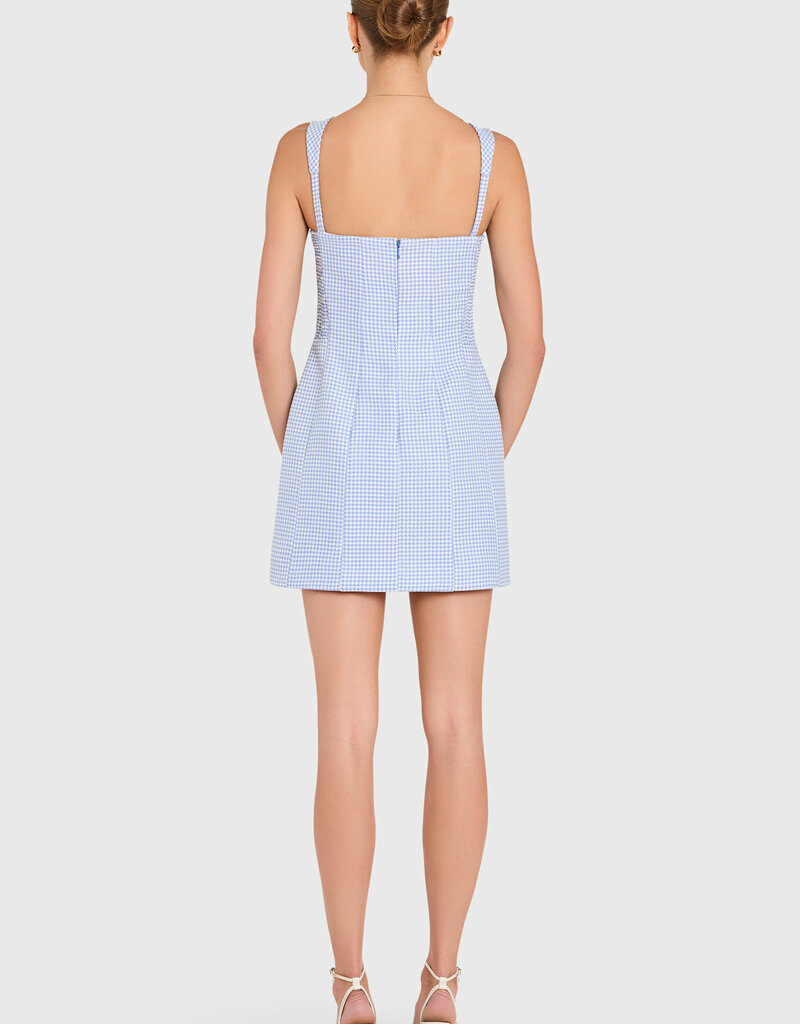 Amanda Uprichard Andreina Herringbone Structured Mini Dress