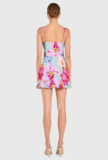 Amanda Uprichard Magnolia Romper Mini Dress in Daphne Floral