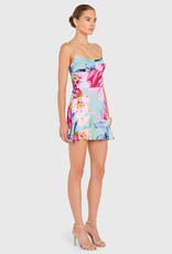 Amanda Uprichard Magnolia Romper Mini Dress in Daphne Floral