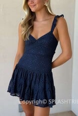 Bree Lace Tie Back Mini Dress