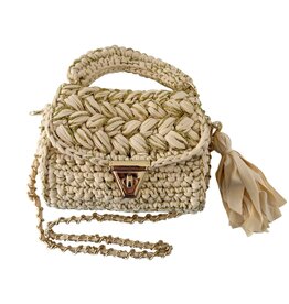 Alexis Woven Bag Tan