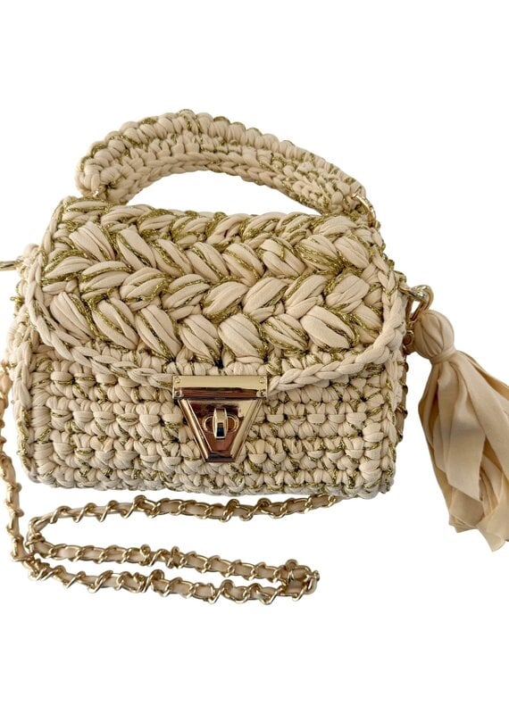 Alexis Woven Bag Tan