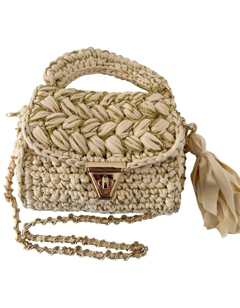 Alexis Woven Bag Tan