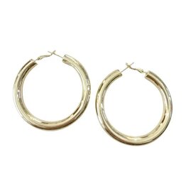 Shelby Hoop Earrings Gold