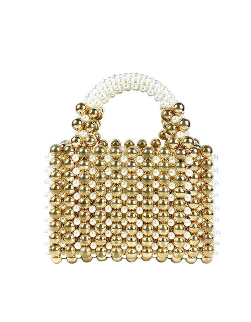 Taylor Metallic Beaded Bag