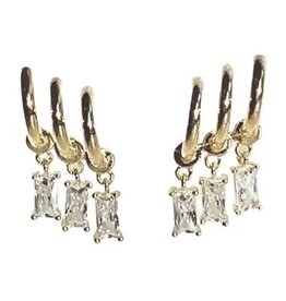 Triple Tier Earrings