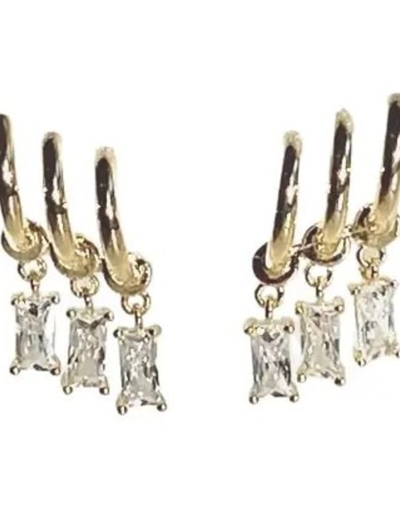 Triple Tier Earrings