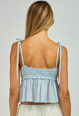 Crochet Bust Shoulder Tie Top