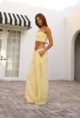 Gabriella Drawstring Crochet Side Pants