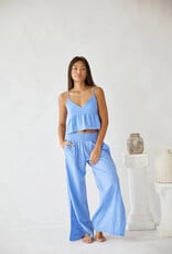 Aria Crochet Detail Side Slit Pants