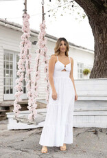 Nora Ring Detail Ruched Waist Maxi Dress