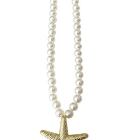Sea Necklace with Starfish Pendant Pearl