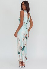 Choker Floral Maxi Dress