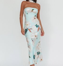 Choker Floral Maxi Dress