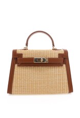Billini Hariette Raffia Handle Bag Natural Raffia Tan