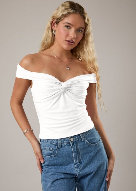 Off The Shoulder Twist Top