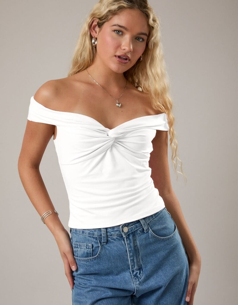 Off The Shoulder Twist Top