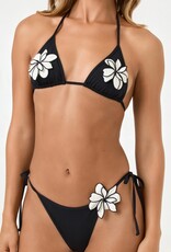 L Space Levy Floral Applique Tie Side Bikini Bottom Full