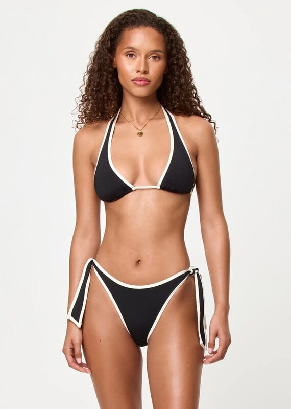 L Space Mac Elongated Triangle Binding Bikini Top