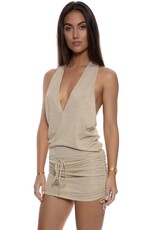 Luli Fama T Back Mini Dress Coverup