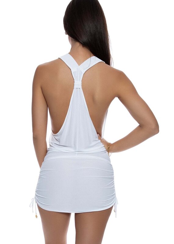 Luli Fama T Back Mini Dress Coverup