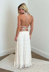 Tiered Crinkle Top and Maxi Skirt Set