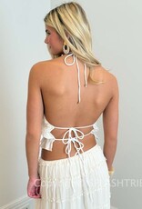 Tiered Crinkle Top and Maxi Skirt Set