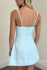 Tweed Double Pocket Fit & Flare Mini Dress