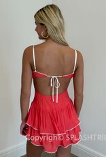 Rowen Tiered Open Back Mini Dress