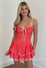 Rowen Tiered Open Back Mini Dress