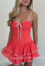 Rowen Tiered Open Back Mini Dress