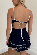Rowen Tiered Open Back Mini Dress