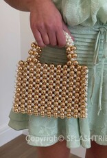 Taylor Metallic Beaded Bag