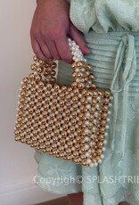 Taylor Metallic Beaded Bag