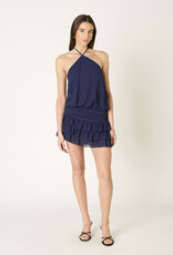 Tiered Ruffle Skirt Romper Mini Dress