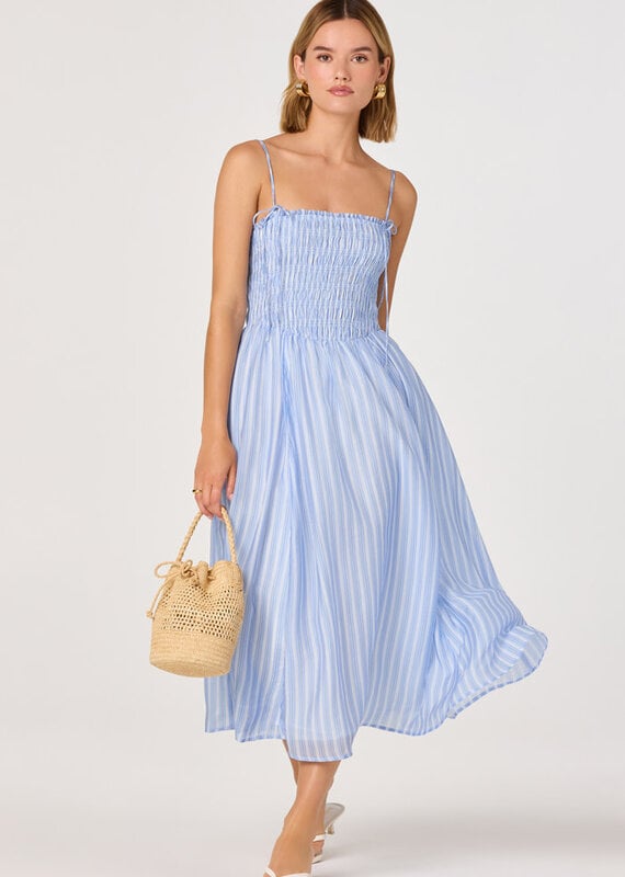 Lahela Striped Midi Dress