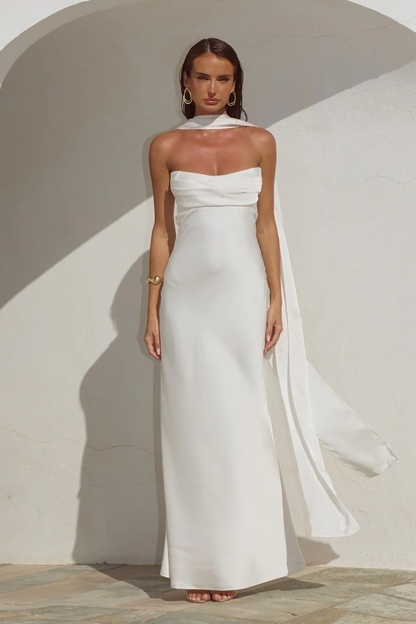 white fringe dress Jenny Yoo Little White Dress Tula