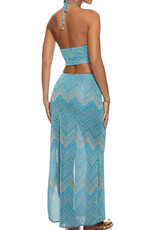 Double Loop Bandeau Long Maxi Dress