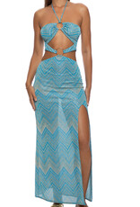 Double Loop Bandeau Long Maxi Dress