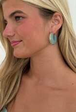Kansas Turquoise Hoop Earrings
